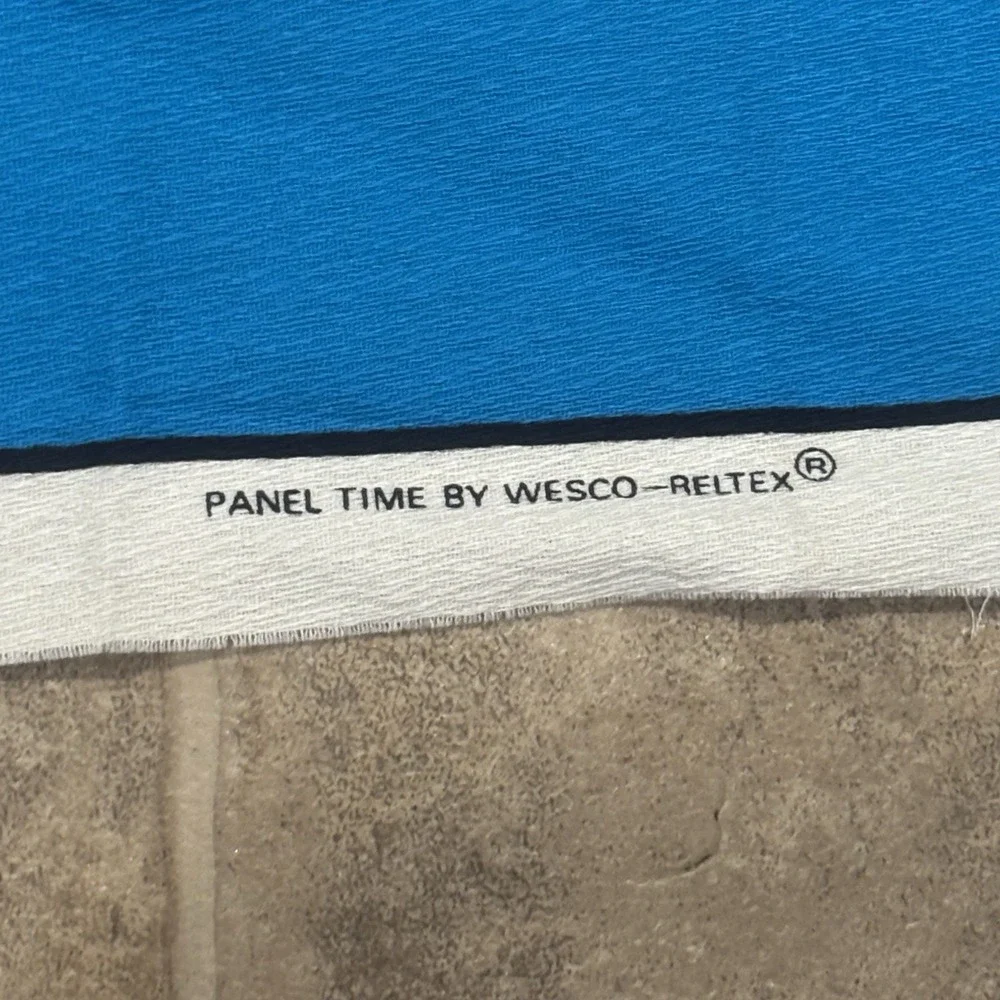 Vintage Panel Time Bunny Rabbit Carrot ‎ Fabric Panel Wesco Reltex 28
